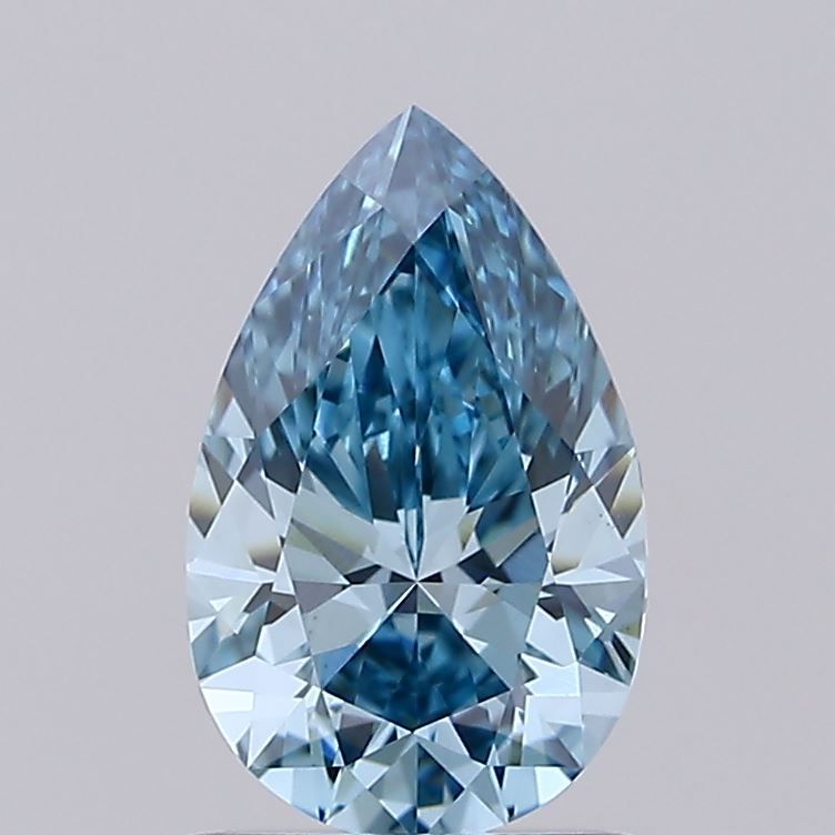 0.98 CT Fancy Vivid Greenish Blue PEAR