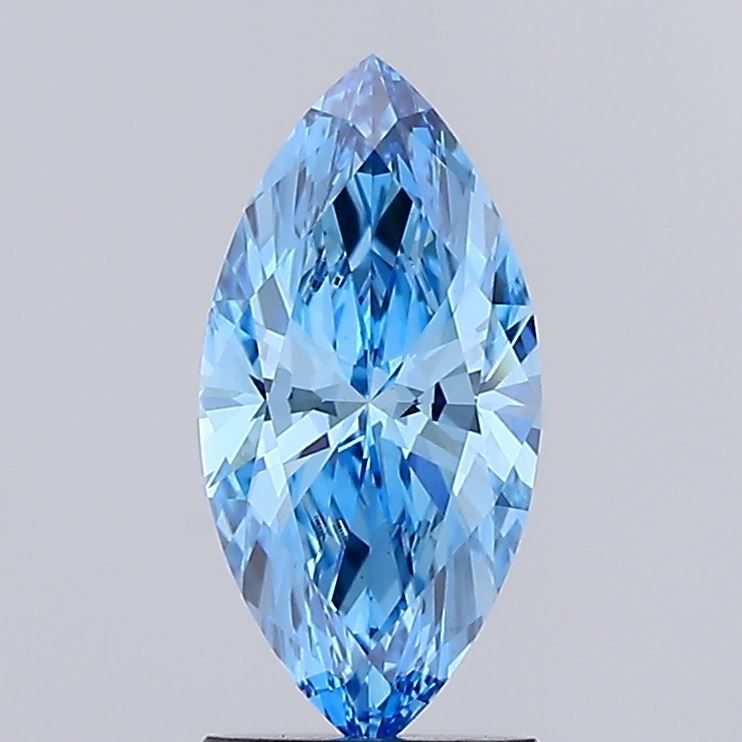 1.45 CT Fancy Vivid Blue MARQUISE
