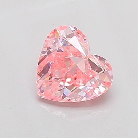 0.97 CT Fancy Vivid Pink HEART