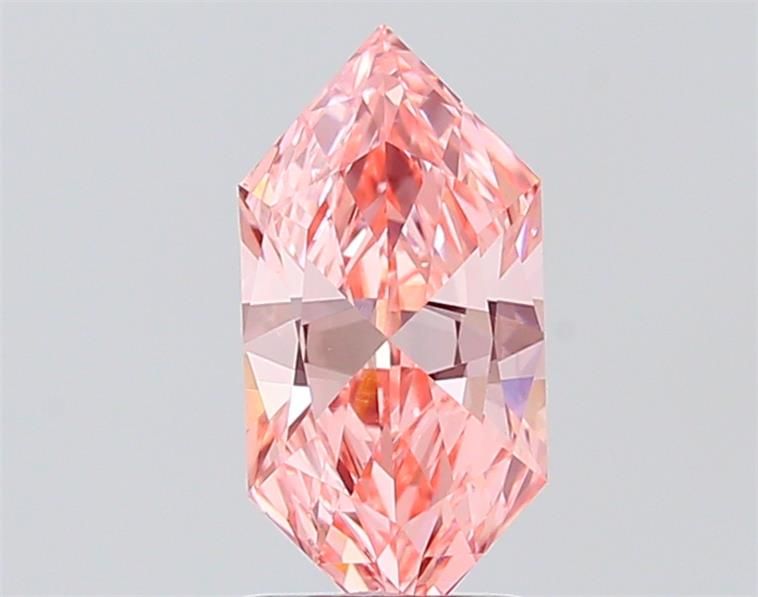 1.11 CT Fancy Vivid Pink HEXAGONAL