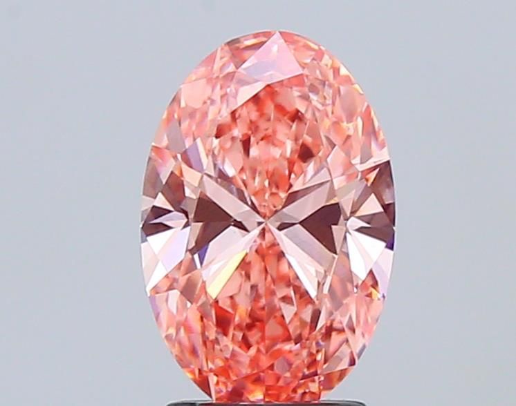 1.35 CT Fancy Intense Pink OVAL