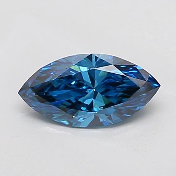 1.03 CT Fancy Vivid Blue MARQUISE