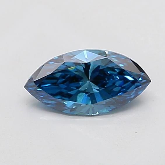 1.0 CT Fancy Vivid Blue MARQUISE