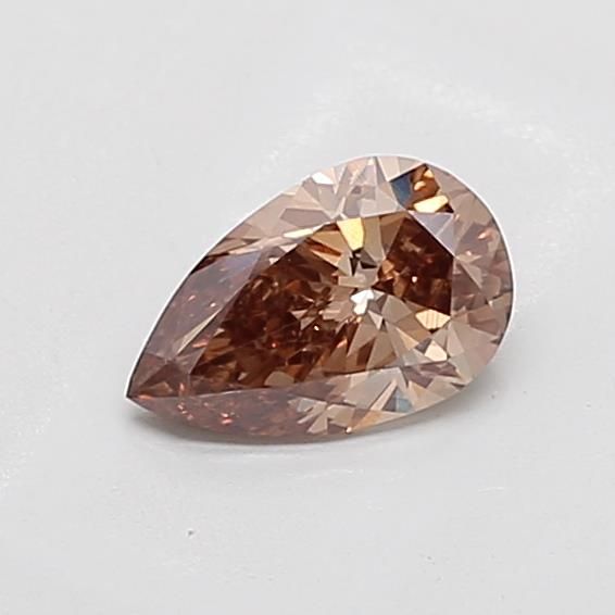 0.98 CT Fancy Brown PEAR