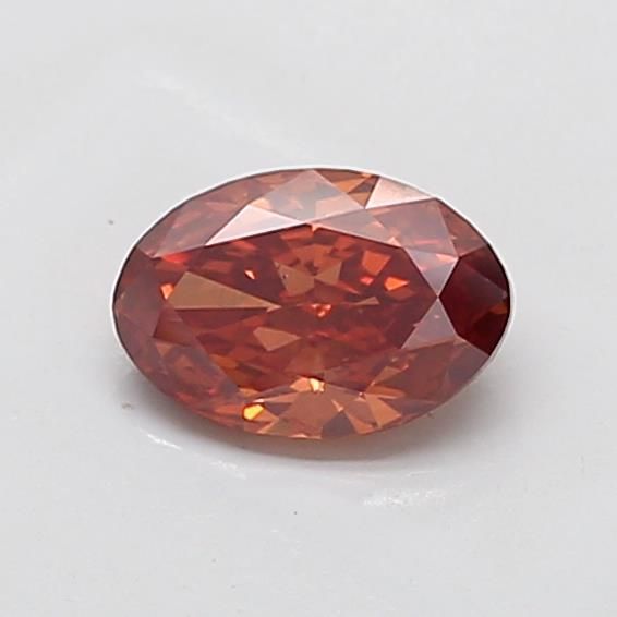 1.24 CT Fancy Orange Brown OVAL