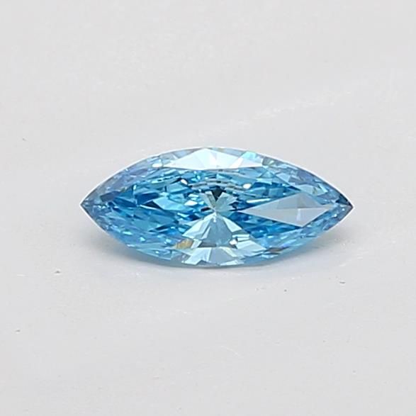 0.39 CT Fancy Vivid Blue MARQUISE