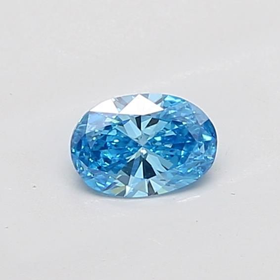 0.57 CT Fancy Vivid Blue OVAL