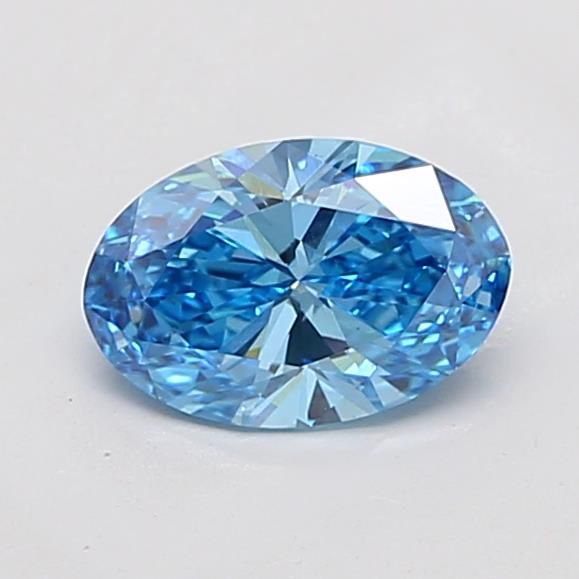1.52 CT Fancy Vivid Blue OVAL