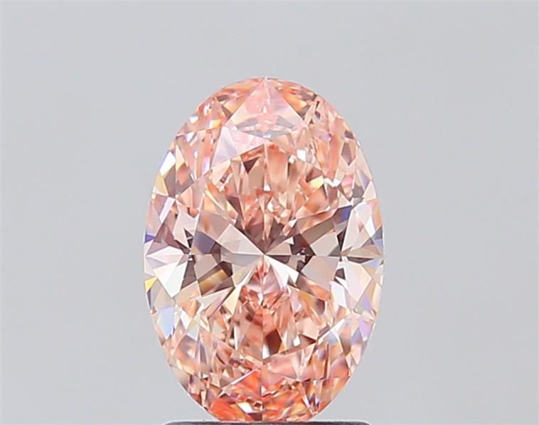 1.58 CT Fancy Vivid Brownish Pink OVAL