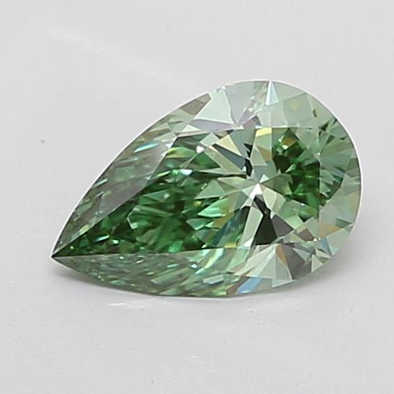 1.02 CT Fancy Vivid Green PEAR