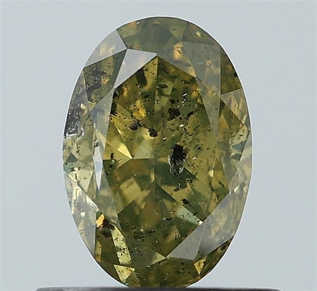 Diament 0.92 ct Fancy Green/I3