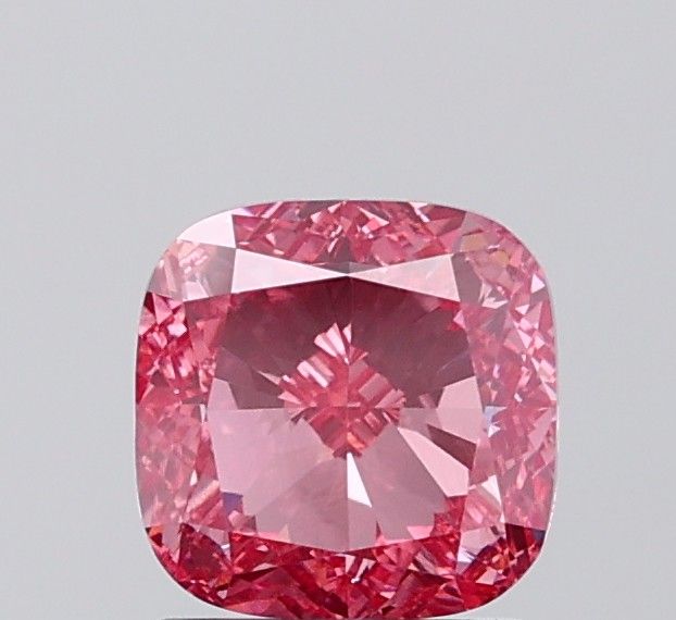 1.51 CT Fancy Vivid Pink CUSHION MODIFIED