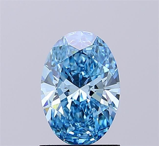 1.1 CT Fancy Vivid Blue OVAL
