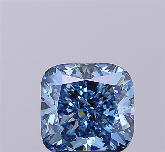 2.01 CT Fancy Vivid Blue CUSHION MODIFIED