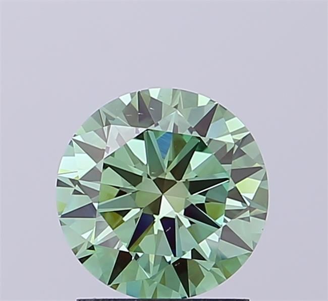 1.48 CT Fancy Vivid Green ROUND