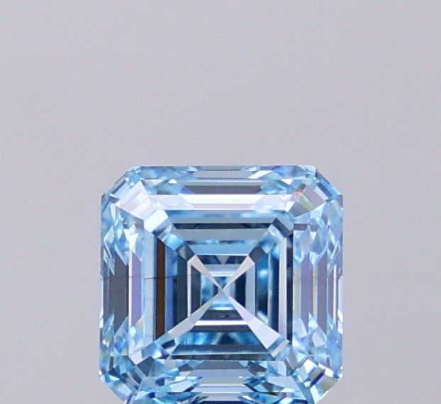 1.71 CT Fancy Vivid Blue ASSCHER