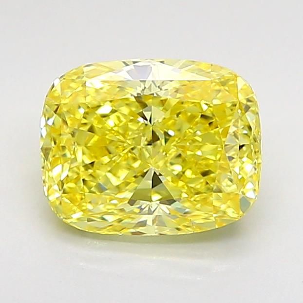 1.09 CT Fancy Intense Yellow CUSHION MODIFIED