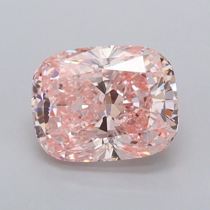 1.0 CT Fancy Vivid Pink CUSHION MODIFIED