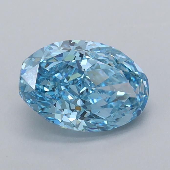 1.02 CT Fancy Vivid Blue OVAL