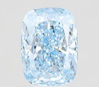2.07 CT Fancy Vivid Blue CUSHION MODIFIED