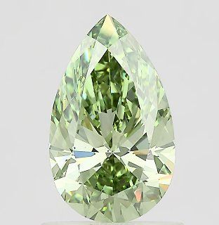 1.06 CT Fancy Vivid Green PEAR