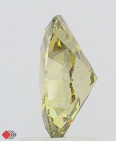 2.06 CT Fancy Vivid Yellowish Green OVAL