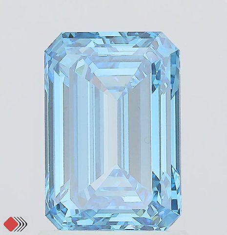 1.92 CT Fancy Vivid Blue EMERALD