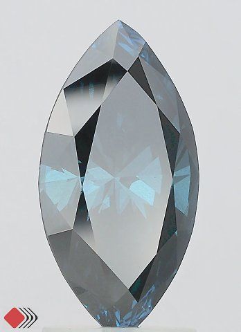 2.07 CT Fancy Deep Blue MARQUISE