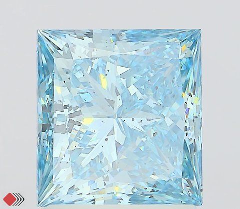 2.01 CT Fancy Vivid Blue PRINCESS