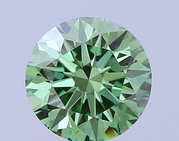 0.71 CT Fancy Vivid Green ROUND
