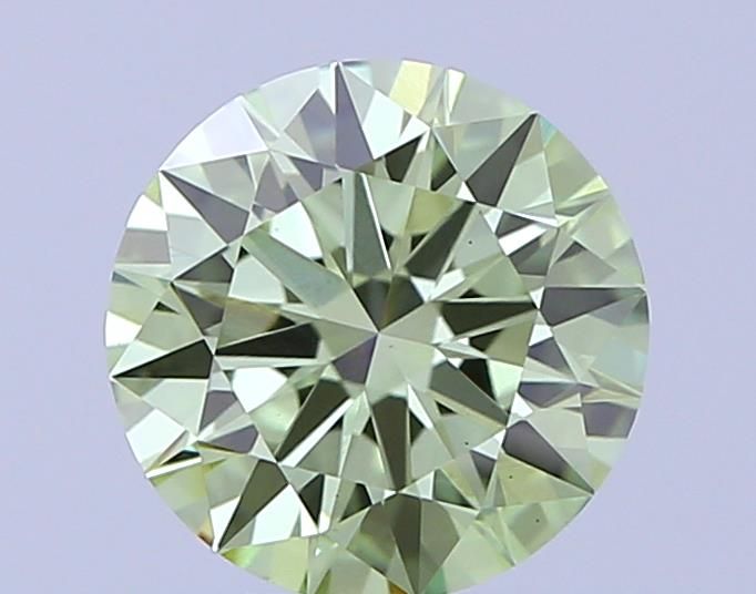 0.72 CT Fancy Vivid Green ROUND
