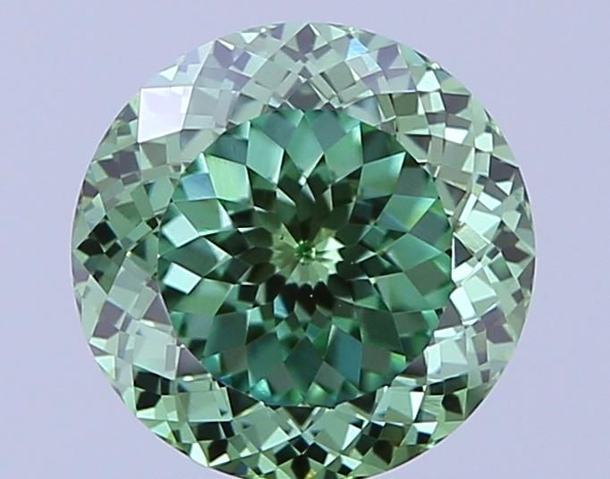 0.9 CT Fancy Vivid Green ROUND