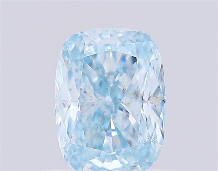 1.0 CT Fancy Vivid Blue CUSHION MODIFIED