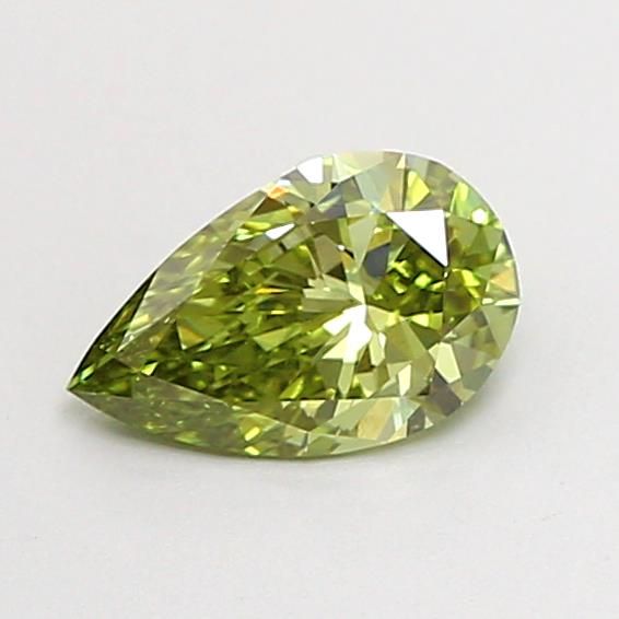 0.51 CT Fancy Vivid Green PEAR