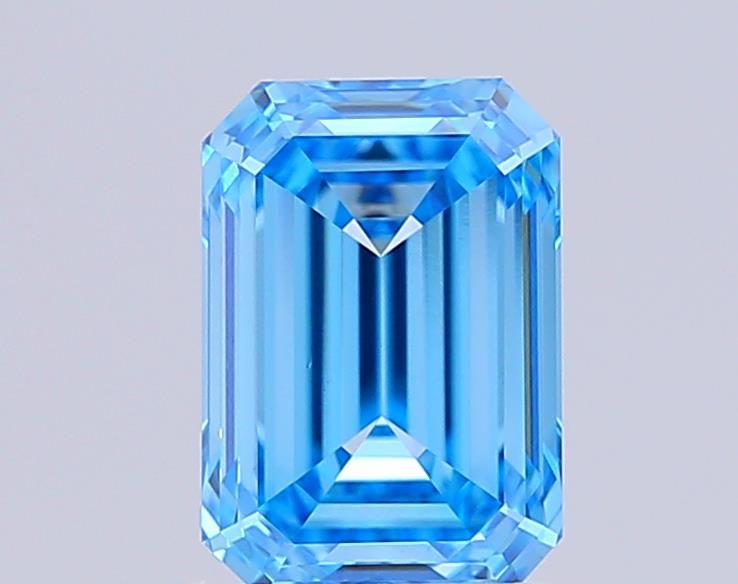 1.53 CT Fancy Vivid Blue EMERALD