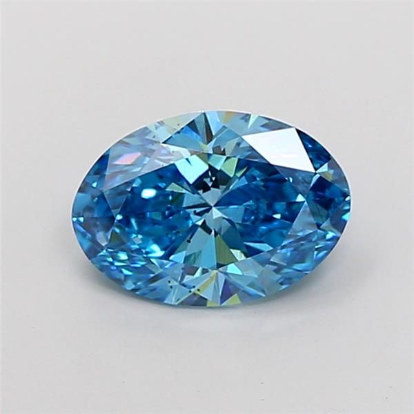 2.02 CT Fancy Vivid Blue OVAL