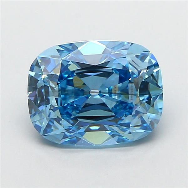 2.11 CT Fancy Vivid Blue CUSHION BRILLIANT