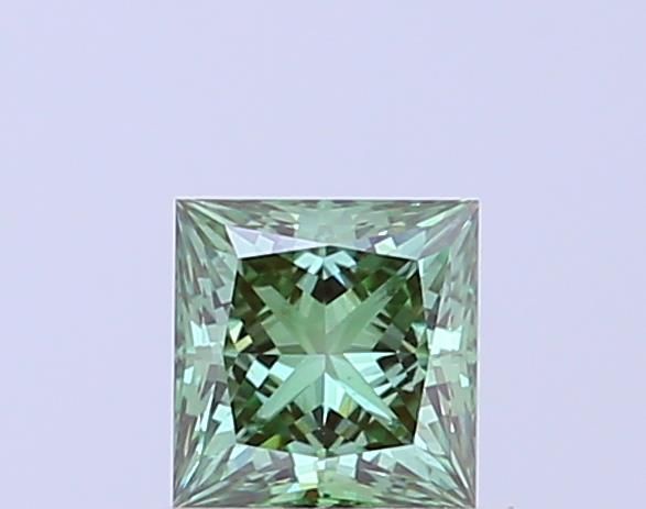 0.72 CT Fancy Vivid Green PRINCESS
