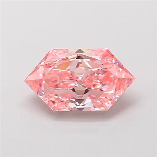 1.02 CT Fancy Vivid Pink HEXAGONAL
