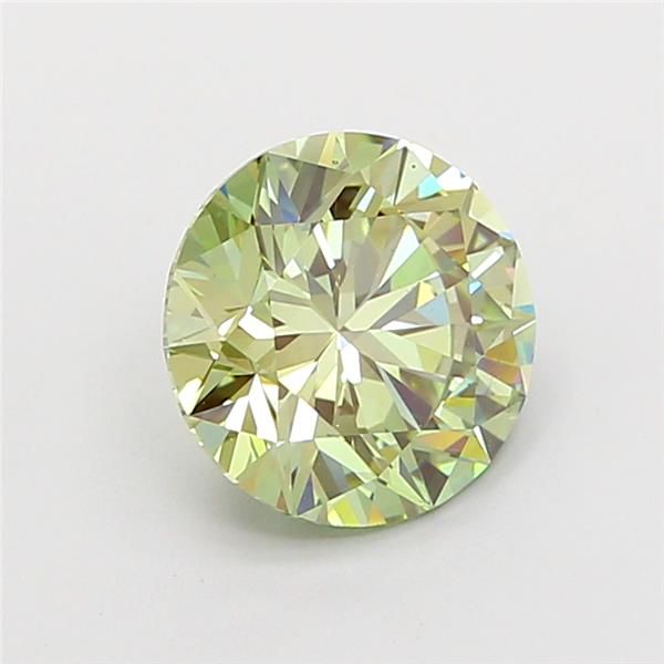 1.5 CT Fancy Vivid Green ROUND