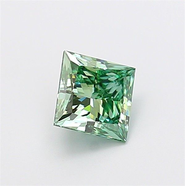 1.05 CT Fancy Vivid Green PRINCESS