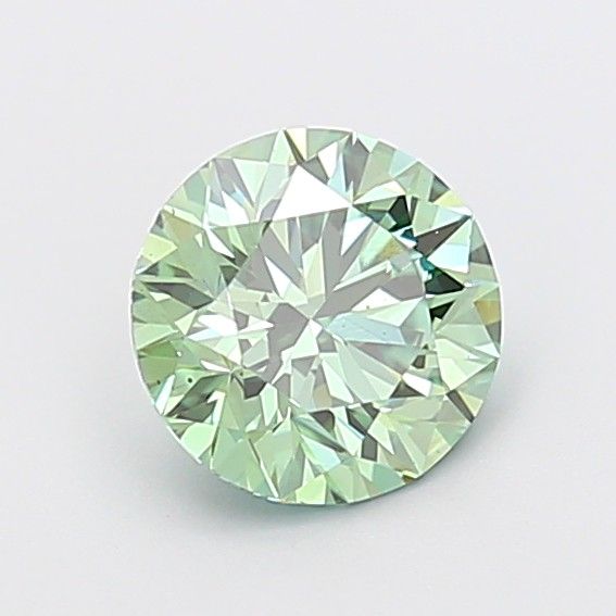 1.5 CT Fancy Vivid Green ROUND