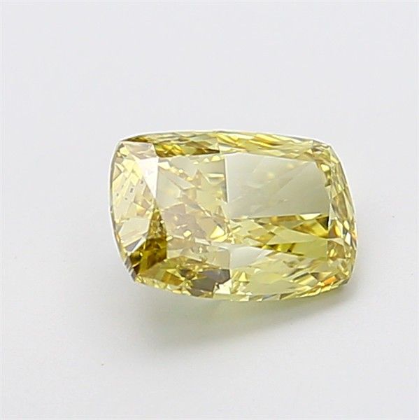 1.57 CT Fancy Yellow CUSHION MODIFIED