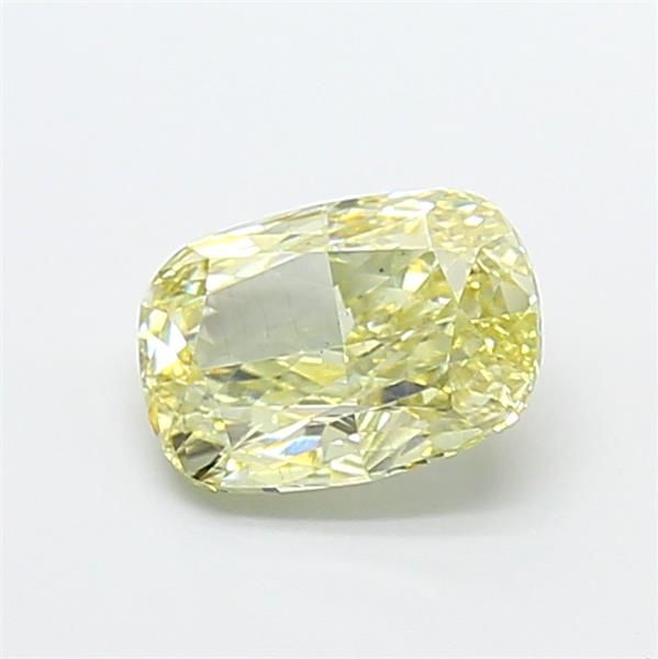 1.52 CT Fancy Light Yellow CUSHION MODIFIED