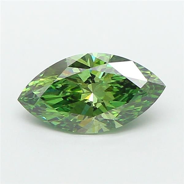 1.05 CT Fancy Vivid Green MARQUISE