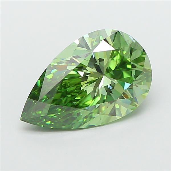 2.05 CT Fancy Vivid Green PEAR