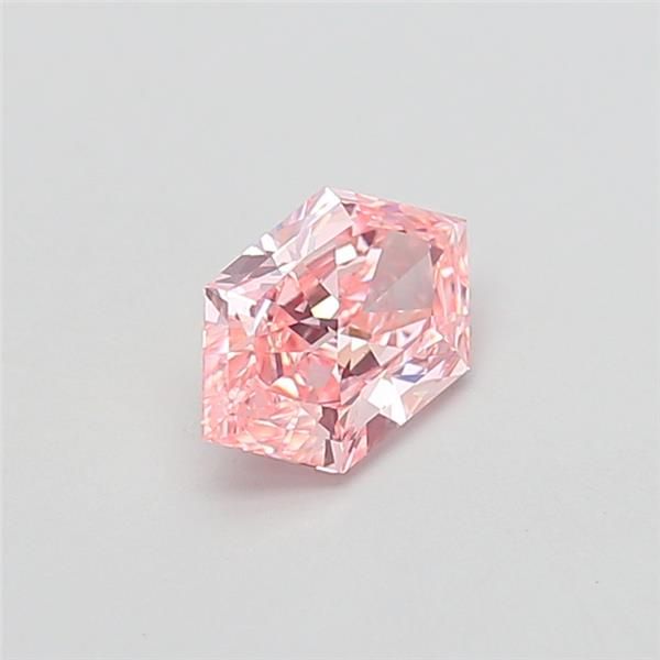 1.01 CT Fancy Vivid Pink HEXAGONAL