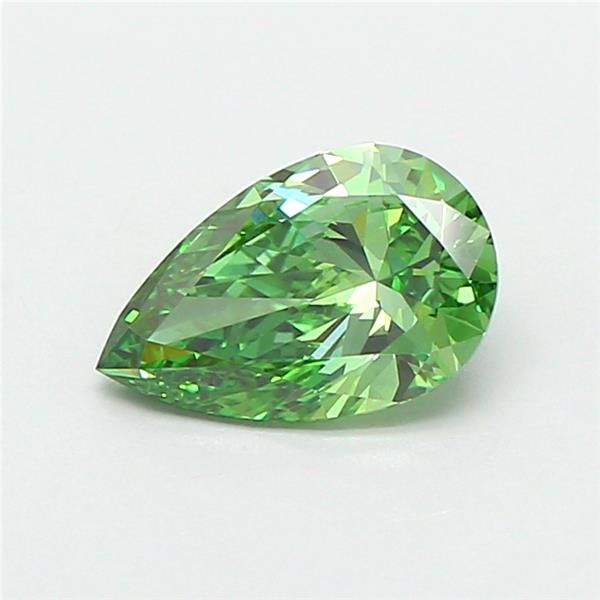 1.02 CT Fancy Vivid Green PEAR