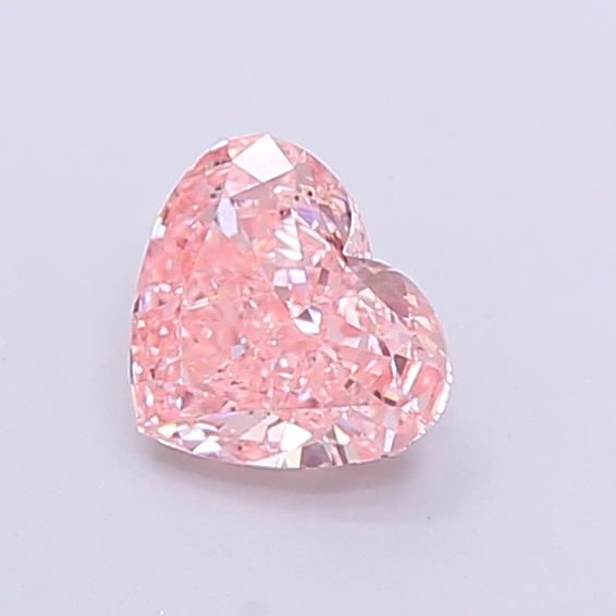 0.8 CT Fancy Vivid Pink HEART