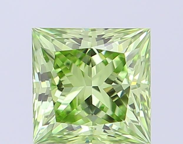 0.52 CT Fancy Vivid Green PRINCESS